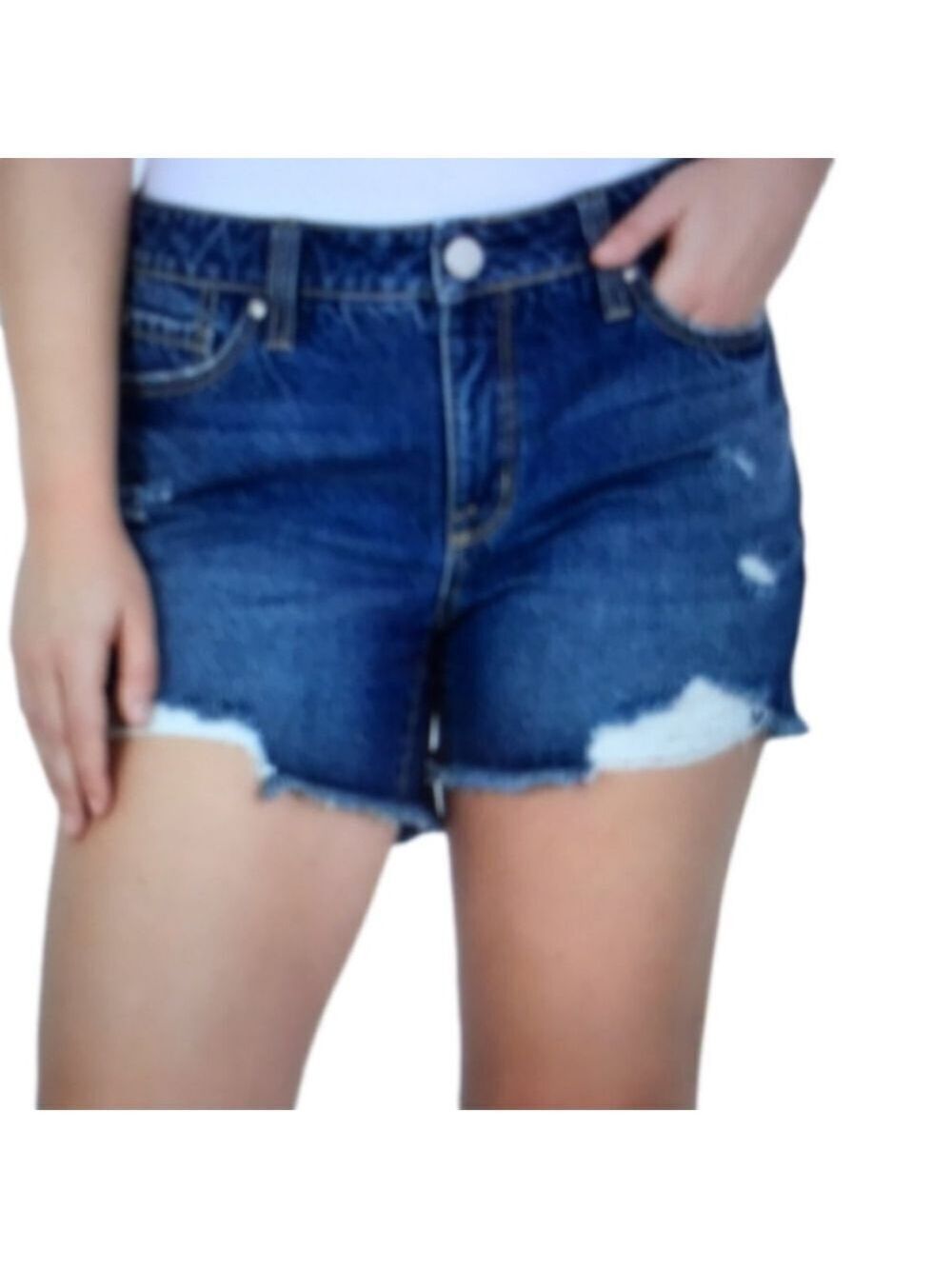 NWT Seven7 Denim Frayed Hem Weekend Shorts Size 6